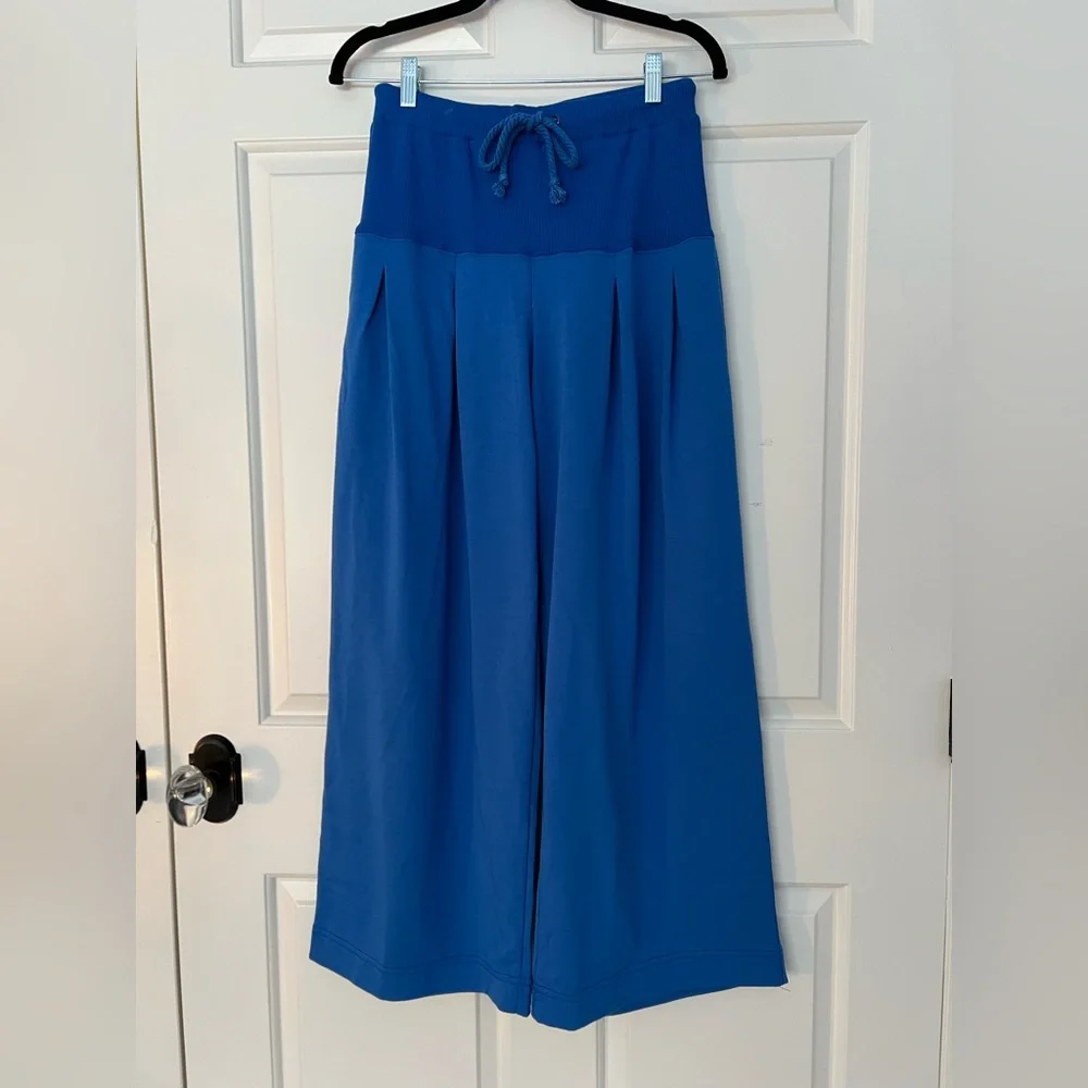 High Waisted Drawstring Palazzo Pants - Picture 4 of 6